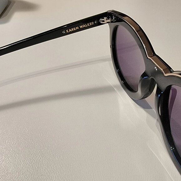 Karen Walker sunglasses, Super Duper Thistle With Case NWOT - Picture 6 of 7